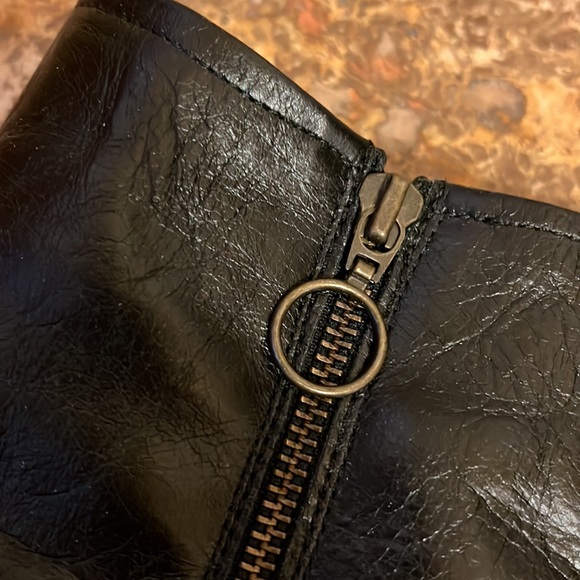 Jeffery Campbell Black Leather Go-Go Boots - Picture 7 of 14